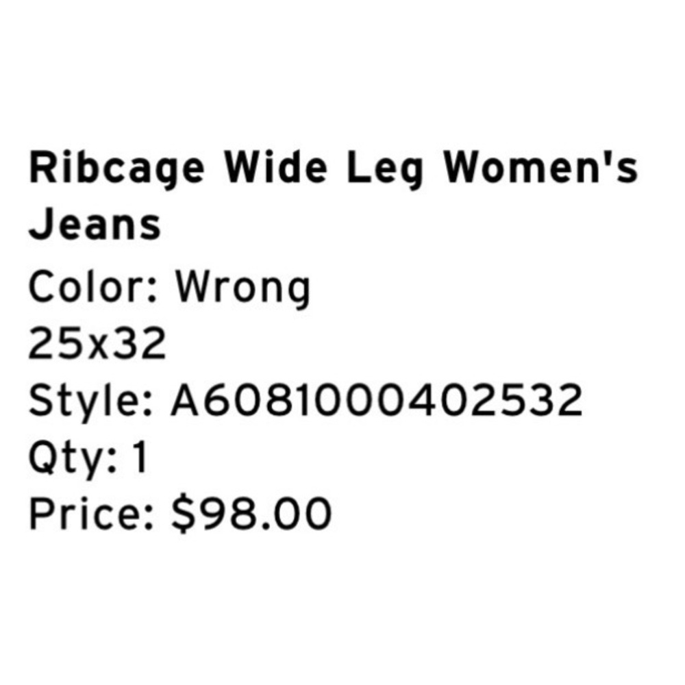 Levi's Ribcage Wide Leg 25 - Picture 6 of 6